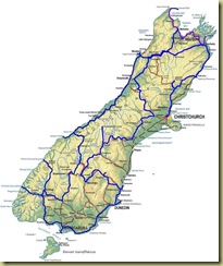 South Island to Christchurch