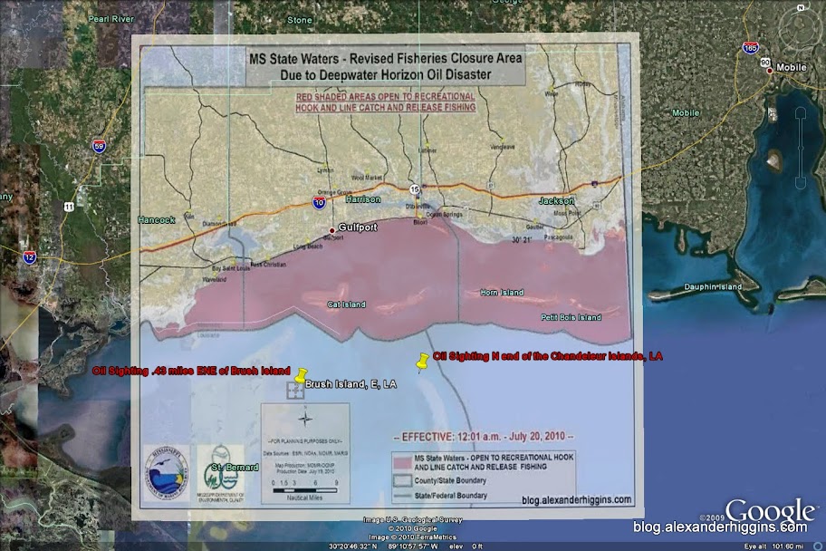 Gulf Fishing Waters Opened East Of Mississippi River Despite Oil Just A Few Miles Away