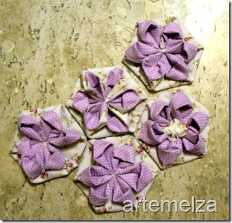 artemelza - flor em hexagono regular