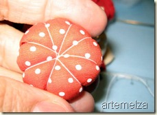 Artemelza - fuxico abóbora Artemelza - fuxico abóbora