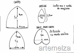 Artemelza - coelha com molde da coruja -54