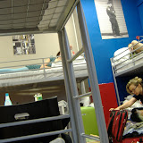Where we slept in the first hostel.  Really nice room - very clean.  Familiar bed.