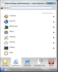 KubuntuApplicationsMenu