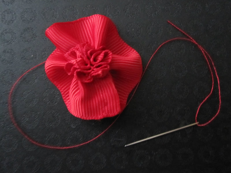 Back of the red ruffled tier Back of the red ruffled tier