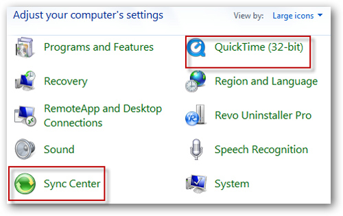 Giấu bớt những thành phần Control Panel trong Windows 7 - thuthuat.easyvn.net Giấu bớt những thành phần Control Panel trong Windows 7
