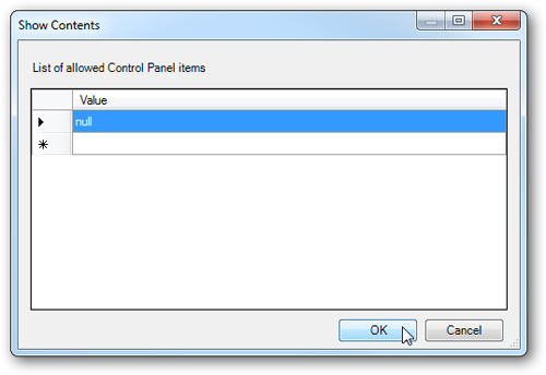 Giấu bớt những thành phần Control Panel trong Windows 7 - thuthuat.easyvn.net Giấu bớt những thành phần Control Panel trong Windows 7