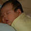 Sleeps like her dad