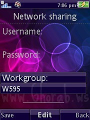 w595 Network Sharing
