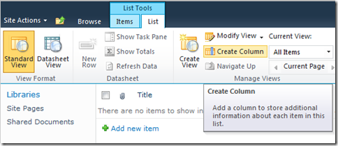 Create Column Create Column
