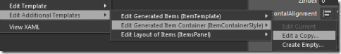 Edit Generated Item Container Edit Generated Item Container