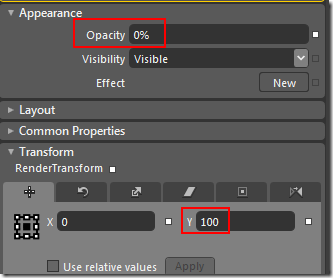 Changing the Opacity and translating the ListBox Changing the Opacity and translating the ListBox