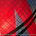 Abat-jour en voile recyclée.