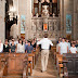 Placement et répétition des élèves de l'Ecole de Musique Sacrée de Sainte Anne d'Auray.
