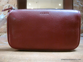 Coach Leather Make-up Bag