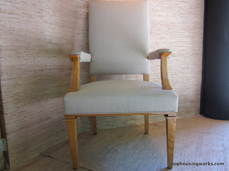 Upholstered Wood Armchair