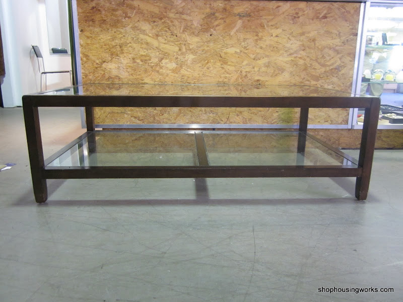  Wood and Glass Coffee Table