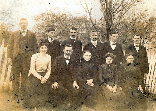 John and Mary (Newman) Evans and Family Evans family photo
