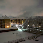 Stemningsbillede af de grønne arealer bag vores lejlighed