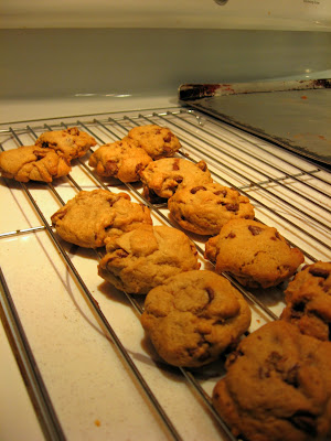 Joel makes cookies.