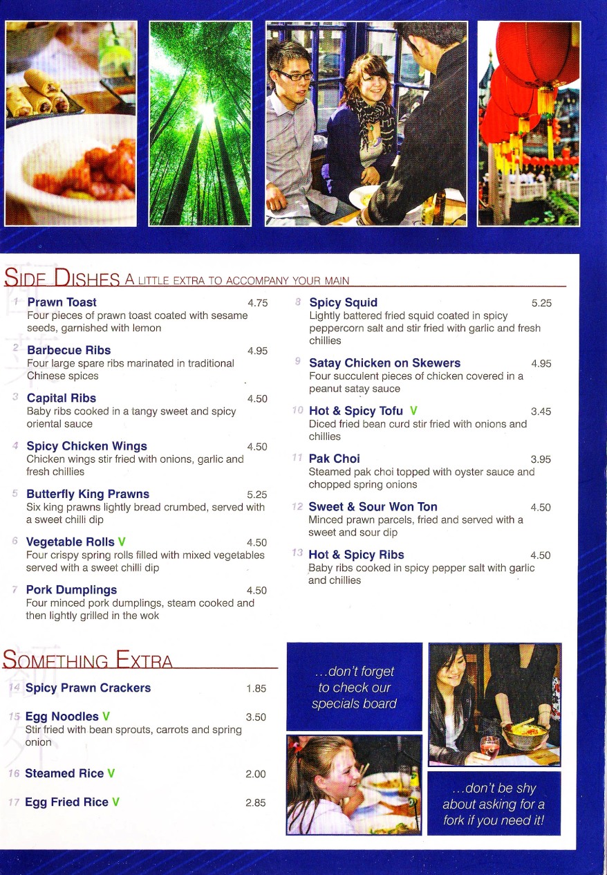 ASIA Discount Card University of Essex North Hill Noodle Bar Menu