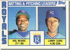 Batting & Pitching Leaders Topps 84