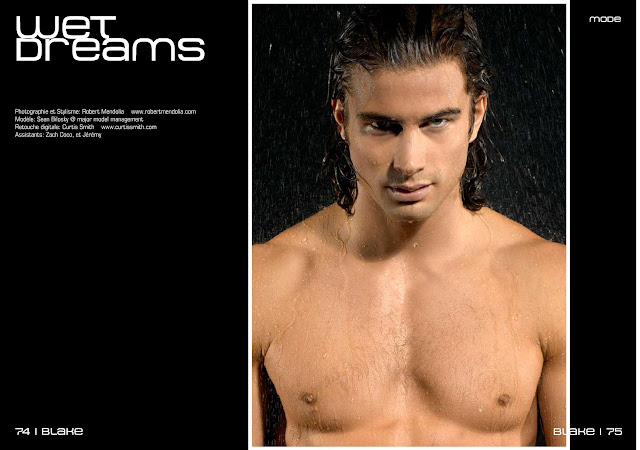 portrait of sean bilosky just showing his hairy chest looking very seductive