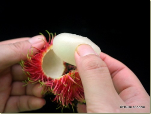 peeling a rambutan 3 peeling a rambutan 3