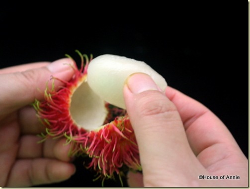 peeling a rambutan 3