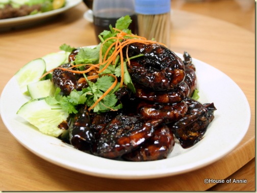 marmite prawns at penang seafood restaurant