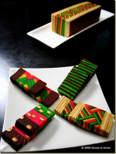 kek lapis sarawak layer cakes - copyright house of annie