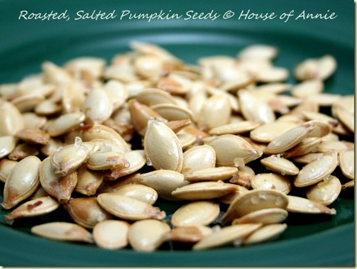 roasted and salted pumpkin seeds