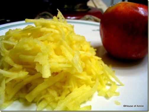 grated apples