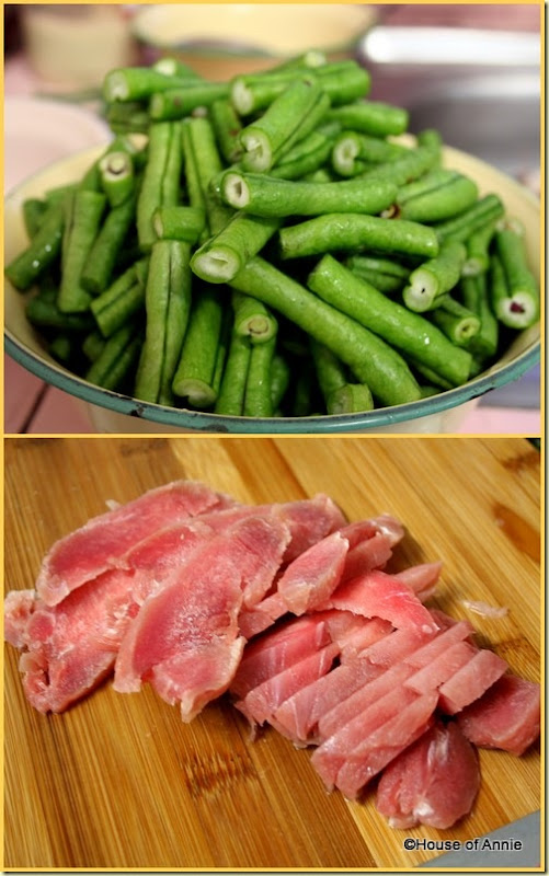 long beans and pork