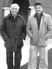 Air Commodore Brian Batt with his son Nick. Arras 2005.jpg