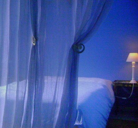 chambre couleur bleue