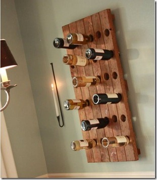 Wine Bottle Wall