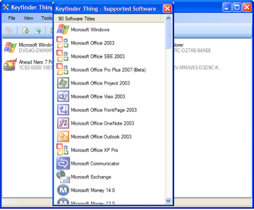 computer profile summary key xp