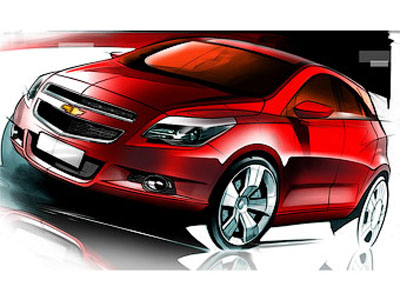 Company Chevrolet has shown the 1st images of a new hatchback