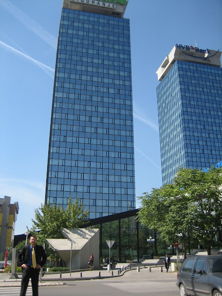 Ben in Front of His Office Building