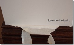 score dried paint