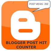 blogger post hit counter