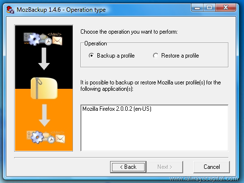 Mozilla Profile backup