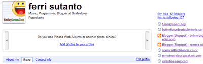 add connected site to google buzz