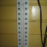 Thermometer bei der Ankunft