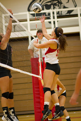 Taylor Wenger at the net