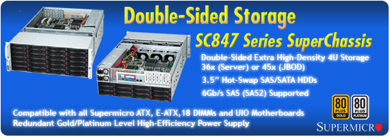 Supermicro SC847 Double-Sided Storage