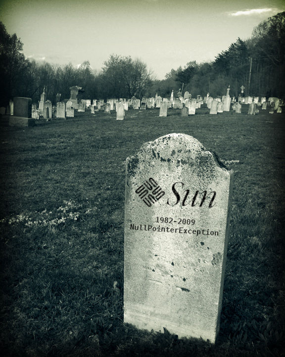 Sun Microsystems tombstone, 1982-2009