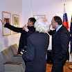 A tárlatot megtekintő vendégek