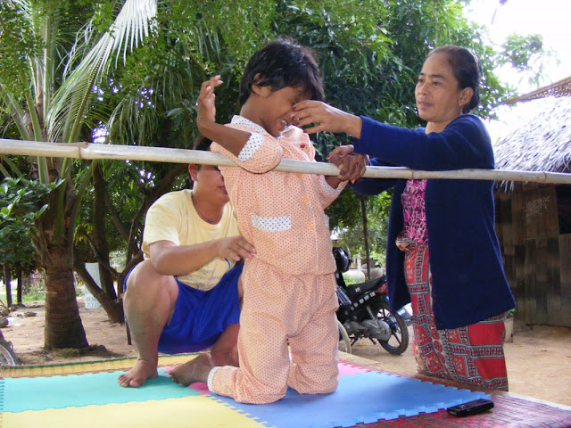 Socheat, our first palsied girl