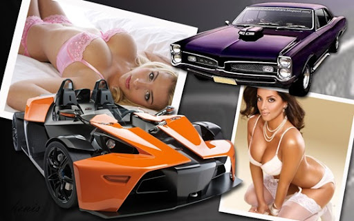 wallpaper women and cars. Concept Car And Pontiac GTO